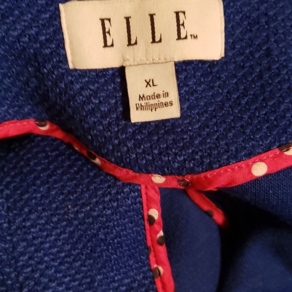 Elle Solid Bow Coat XL NWT - Picture 3 of 5
